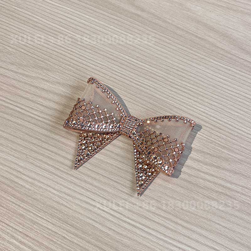 Mesh Hollow Rhinestone Bow Hotfix Patch Shoe Clip – Crystal Lace Bow Shoe Decoration Wholesale - Image 5