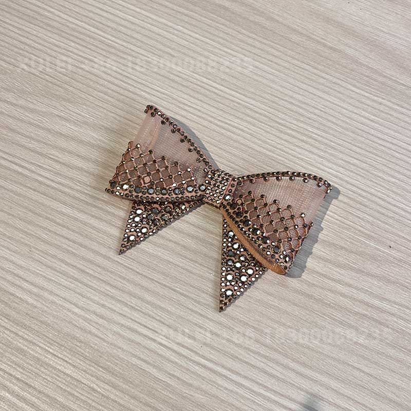 Mesh Hollow Rhinestone Bow Hotfix Patch Shoe Clip – Crystal Lace Bow Shoe Decoration Wholesale - Image 6