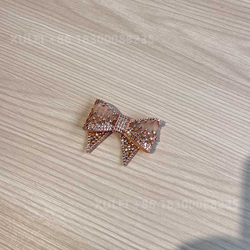 Mesh Hollow Rhinestone Bow Hotfix Patch Shoe Clip – Crystal Lace Bow Shoe Decoration Wholesale - Image 10