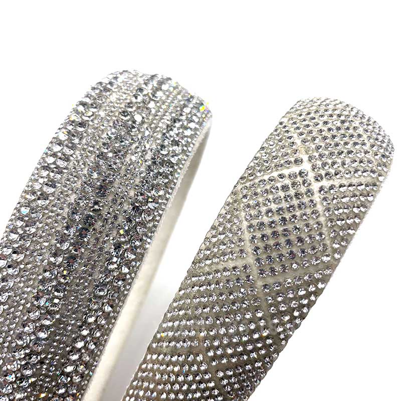 Square Rhinestone Hotfix Self-Adhesive Trim – Sparkly Diamond Tape for Shoes, Bags & DIY Wholesale - Image 4
