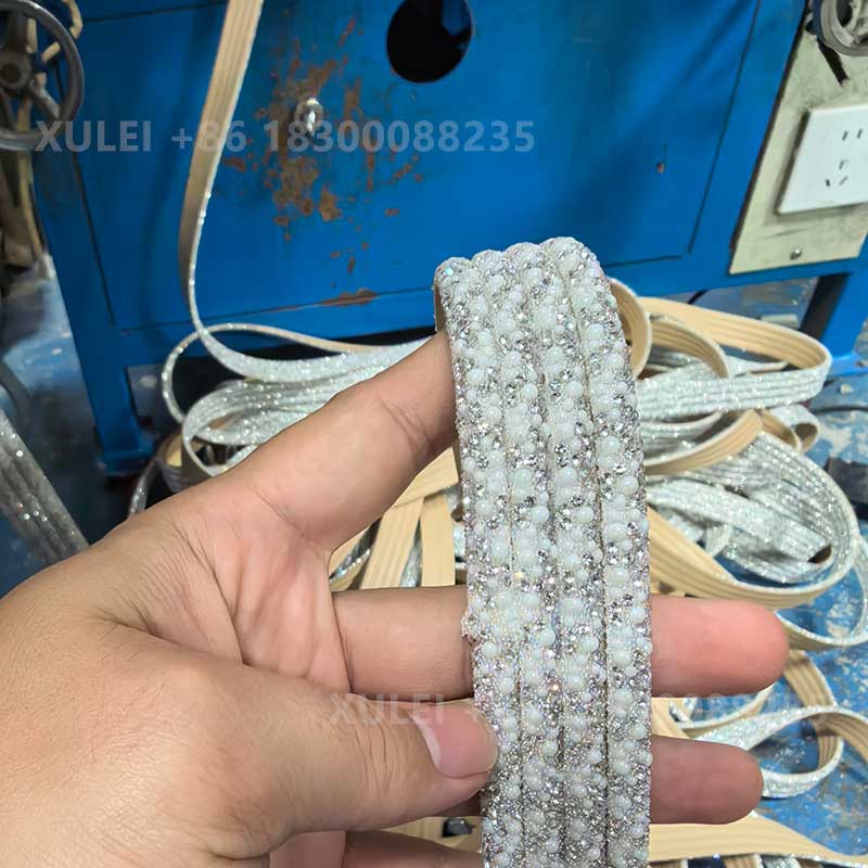 Pearl Rhinestone Hotfix Trim – Crystal Pearl Strip for Shoes, Bags & DIY Crafts Wholesale - Image 3