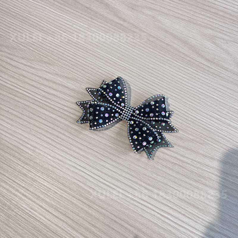 Mesh Rhinestone Bow Shoe Clip – Crystal Lace Bow Shoe Decoration for Wedding Heels Wholesale - Image 5