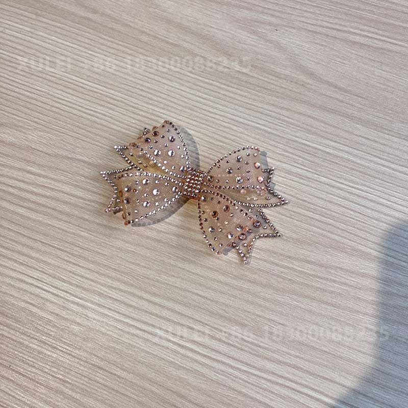 Mesh Rhinestone Bow Shoe Clip – Crystal Lace Bow Shoe Decoration for Wedding Heels Wholesale - Image 3