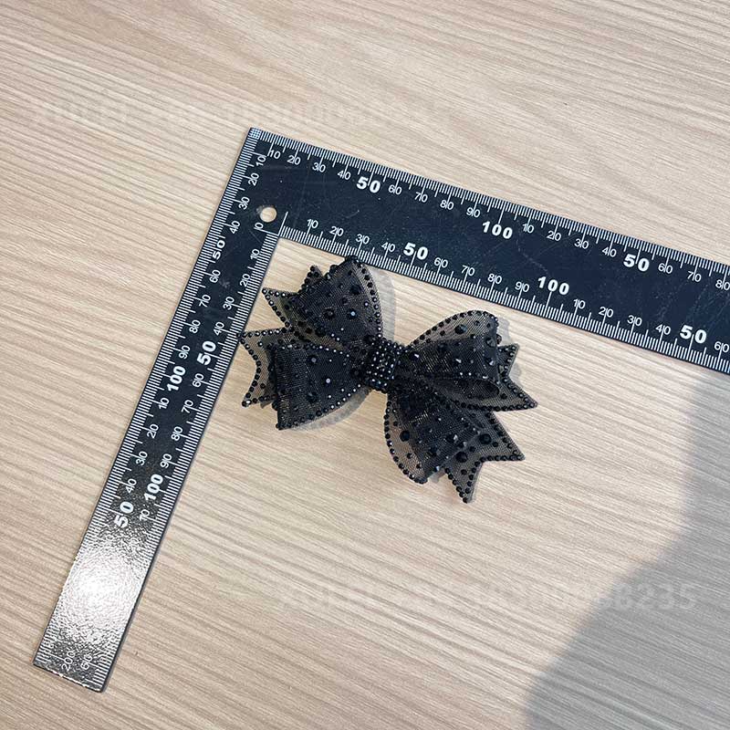 Mesh Rhinestone Bow Shoe Clip – Crystal Lace Bow Shoe Decoration for Wedding Heels Wholesale - Image 7