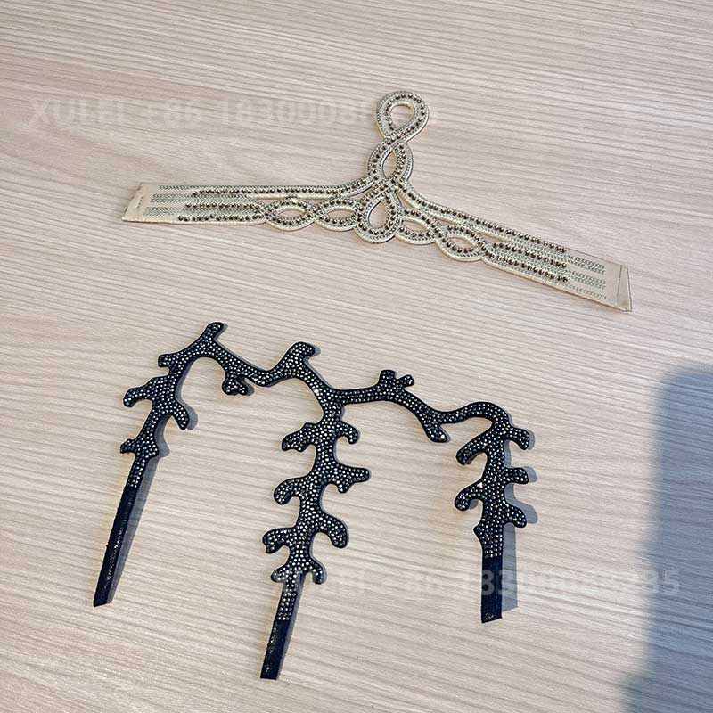 Custom Y-Shape Vine Shoe Upper – 3D Branch Design Semi-Finished Footwear Material Factory