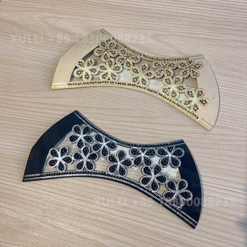 Four-Leaf Clover Mesh Shoe Upper – Lucky Tulle Semi-Finished Vamp for Wedding Heels Wholesale