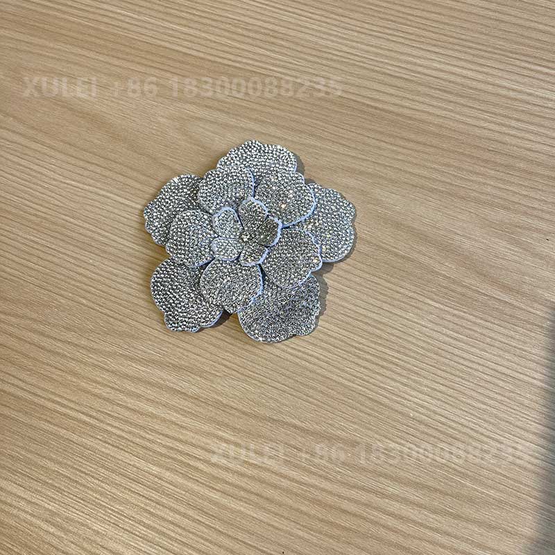 Multi-Layer 3D Flower Rhinestone Shoe Clip – Crystal Wedding Heels Trim Wholesale - Image 3