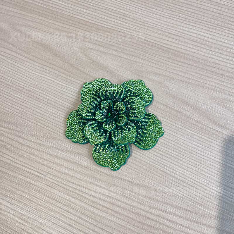 Multi-Layer 3D Flower Rhinestone Shoe Clip – Crystal Wedding Heels Trim Wholesale - Image 2