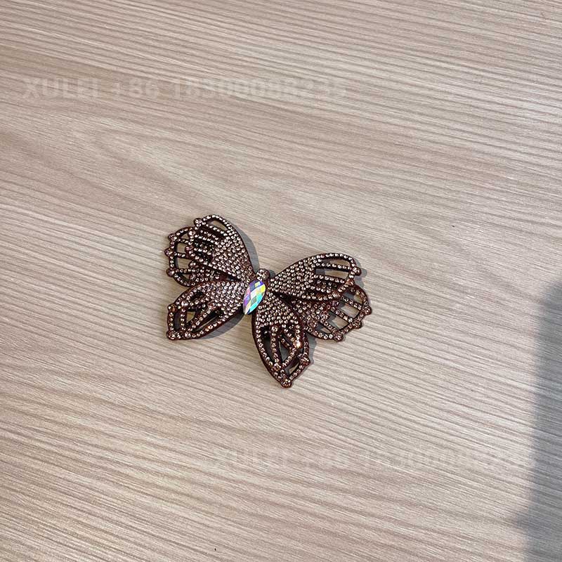 Hollow Out Butterfly Rhinestone Shoe Clip – for Heels, Sandals, Apparel & Bags, Size Options - Image 2