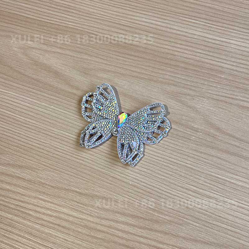 Hollow Out Butterfly Rhinestone Shoe Clip – for Heels, Sandals, Apparel & Bags, Size Options - Image 7