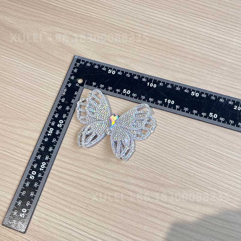 Hollow Out Butterfly Rhinestone Shoe Clip – for Heels, Sandals, Apparel & Bags, Size Options - Image 10