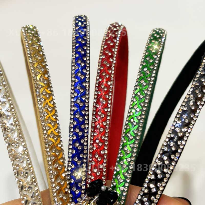 X-Pattern Wrapped Tube Hotfix Rhinestone Rope – for Heels, Sandals & Bags Wholesale - Image 5