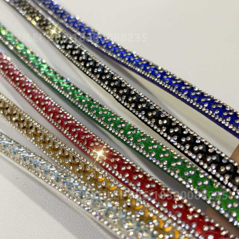 X-Pattern Wrapped Tube Hotfix Rhinestone Rope – for Heels, Sandals & Bags Wholesale - Image 2