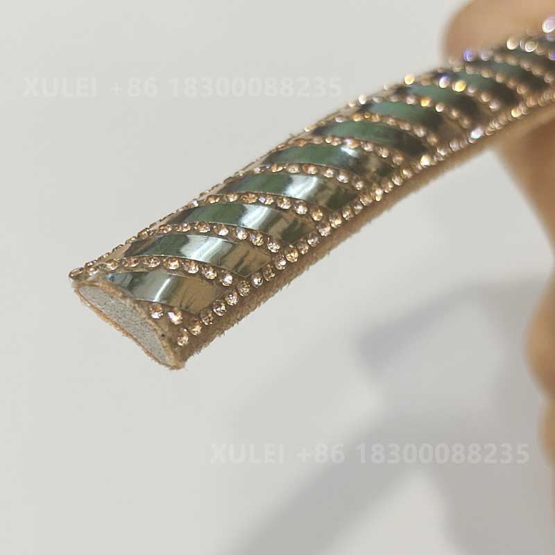 Printed Hotfix Rhinestone Round Tube Rope – Patterned Crystal Cord for Heels, Sandals & Bags Wholesale - Image 5