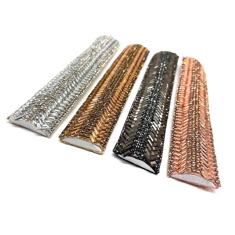 Herringbone Rhinestone Hotfix Strip – for Heels, Sandals, Apparel & Bags Wholesale - Image 7