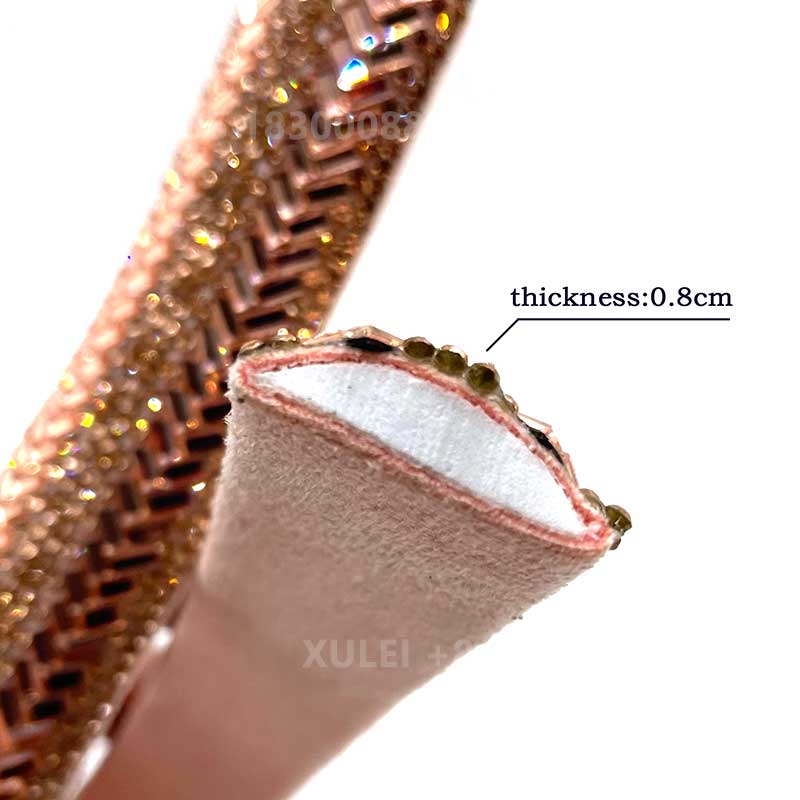 Herringbone Rhinestone Hotfix Strip – for Heels, Sandals, Apparel & Bags Wholesale - Image 5
