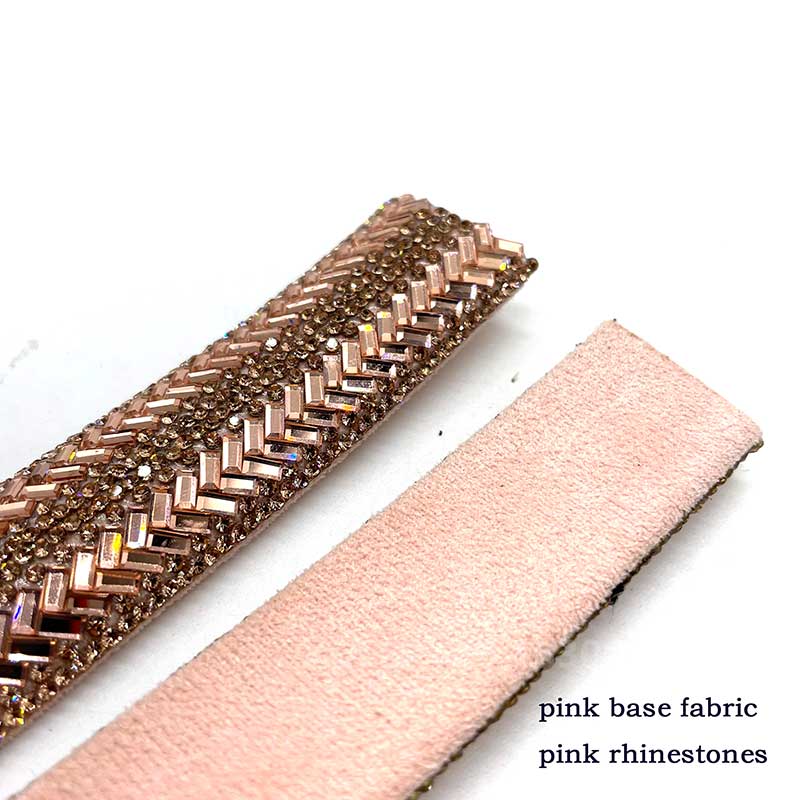 Herringbone Rhinestone Hotfix Strip – for Heels, Sandals, Apparel & Bags Wholesale - Image 4