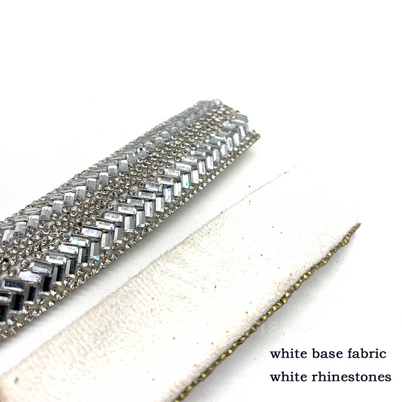 Herringbone Rhinestone Hotfix Strip – for Heels, Sandals, Apparel & Bags Wholesale - Image 3
