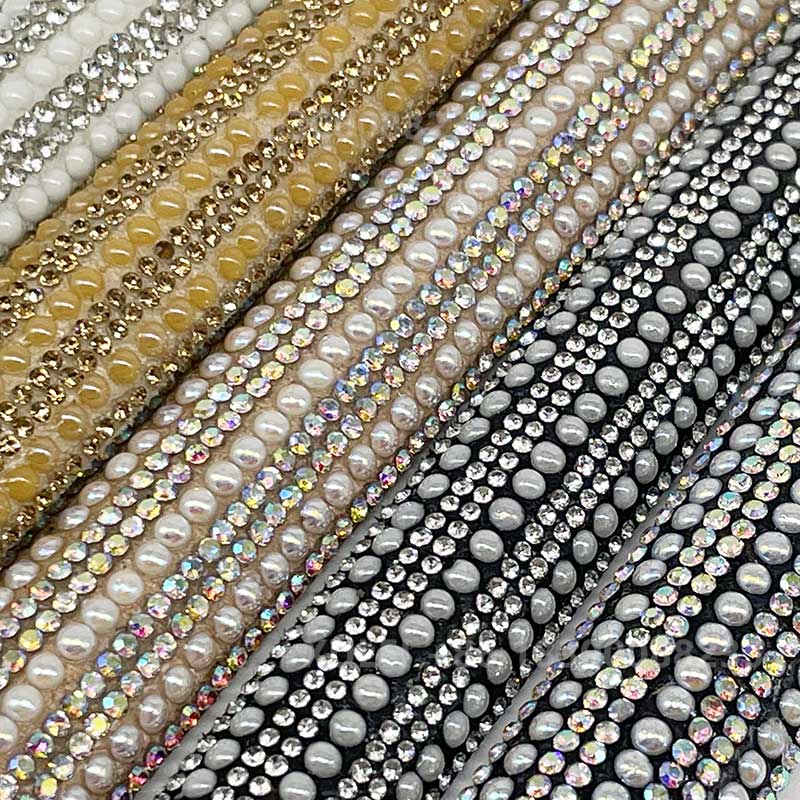Full Round Rhinestone Hotfix Strip – for Heels, Sandals, Apparel & Bags Wholesale - Image 7