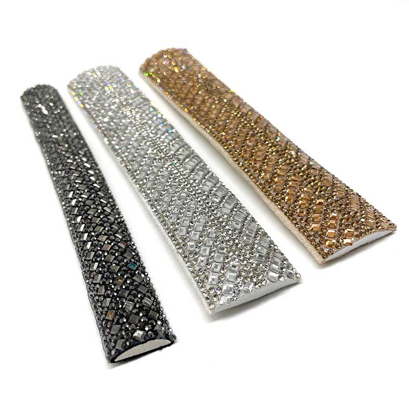 Multi-Color Multi-Style Gold Square Rhinestone Self-Adhesive Strip – for Heels & Bags Wholesale - Image 6