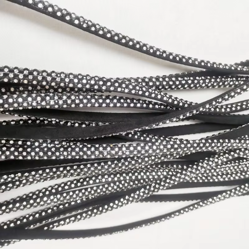 Multi-Color Seed Bead Rhinestone Edging Trim – for Heels, Sandals, Apparel & Bags Wholesale - Image 2
