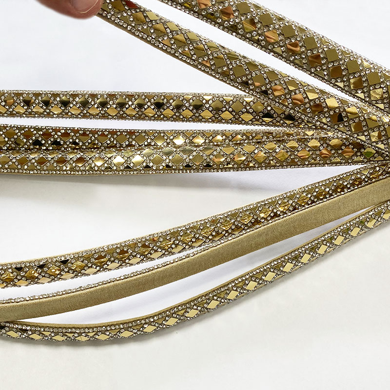 Diamond Mesh Silver Base Rhinestone Hotfix Tape – for Heels, Sandals, Apparel & Bags Wholesale - Image 6
