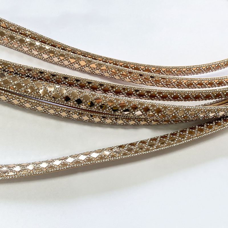 Diamond Mesh Silver Base Rhinestone Hotfix Tape – for Heels, Sandals, Apparel & Bags Wholesale - Image 3