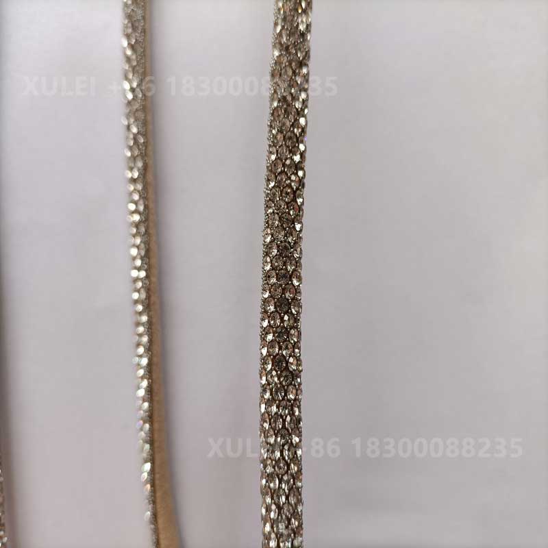 Densely Set Oval Rhinestone Strip – for Heels, Sandals, Apparel & Bags Wholesale - Image 3