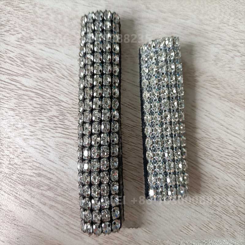 Multi-Row Round Rhinestone Fabric-Backed Sew-on Trim – for Heels, Sandals & Bags Wholesale