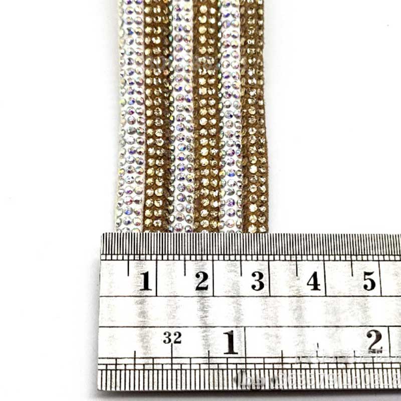 Three-Row Round Rhinestone Hotfix Strip – for Heels, Sandals, Apparel & Bags Wholesale - Image 5