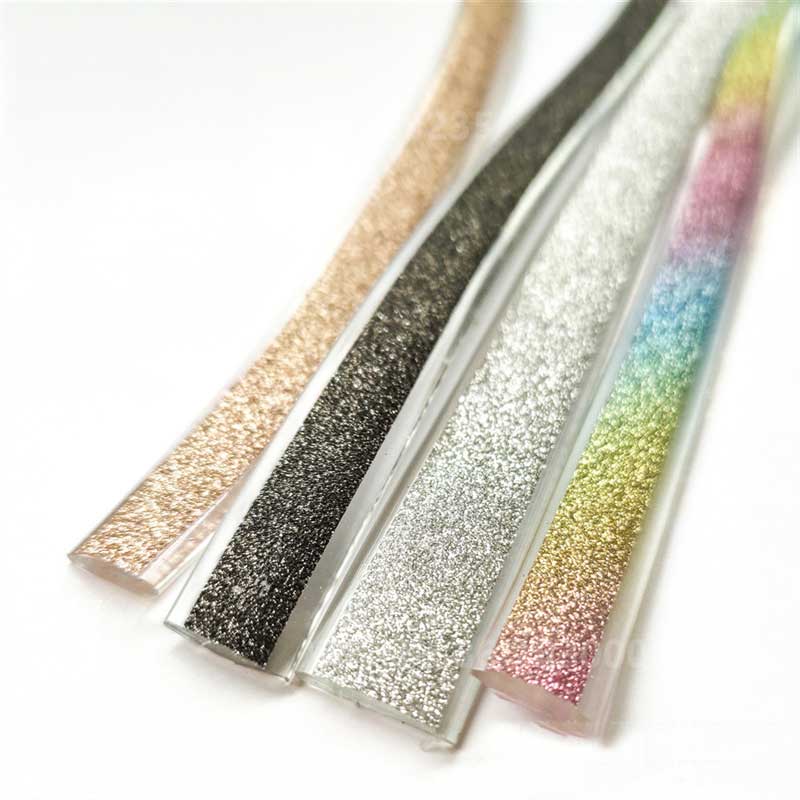 PVC Glitter Tube Trim – Shiny Glitter Strip for Heels, Sandals & Bags Wholesale - Image 3