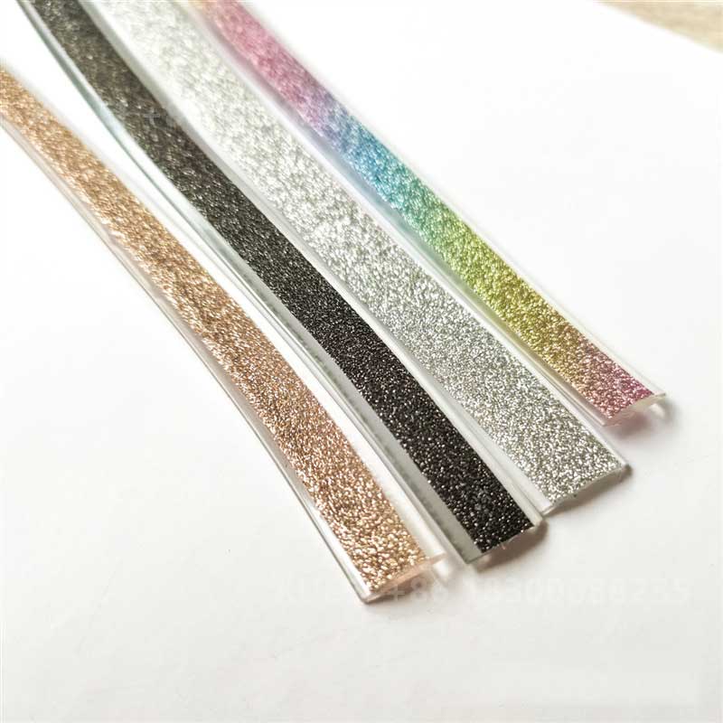 PVC Glitter Tube Trim – Shiny Glitter Strip for Heels, Sandals & Bags Wholesale - Image 4
