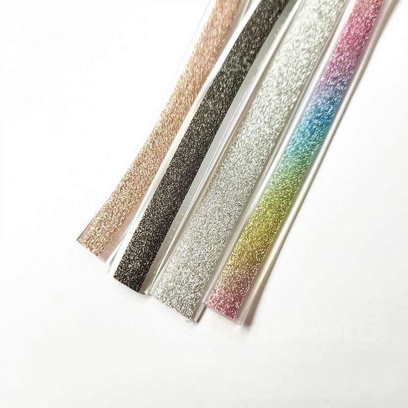 PVC Glitter Tube Trim – Shiny Glitter Strip for Heels, Sandals & Bags Wholesale - Image 5
