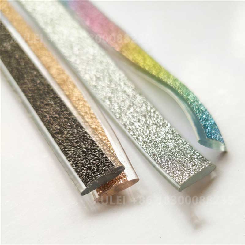 PVC Glitter Tube Trim – Shiny Glitter Strip for Heels, Sandals & Bags Wholesale - Image 2