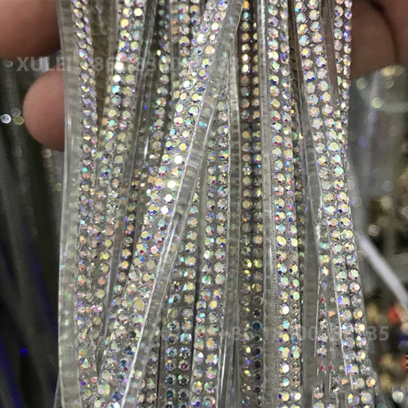 Clear PVC Tube Rhinestone Rope – Multi-Color Options for Heels, Sandals & Bags Wholesale - Image 6