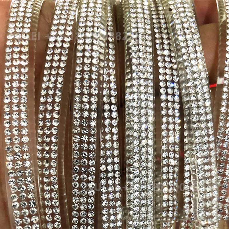 Clear PVC Tube Rhinestone Rope – Multi-Color Options for Heels, Sandals & Bags Wholesale - Image 2